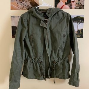 Green army jacket